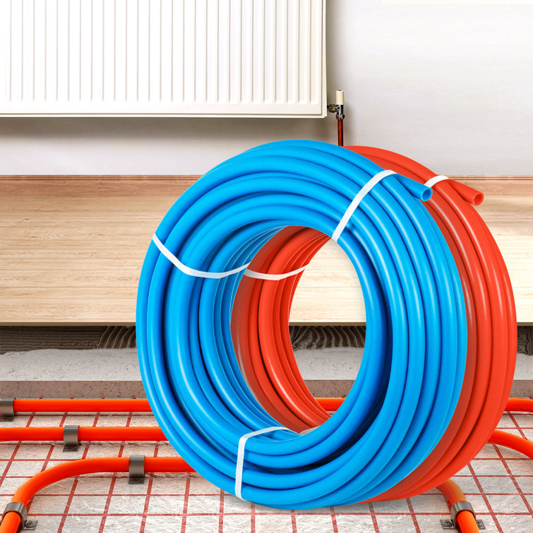 VEVOR 1/2" 2X300ft PEX Tubing NonBarrier 160 Psi PEX Pipe Radiant